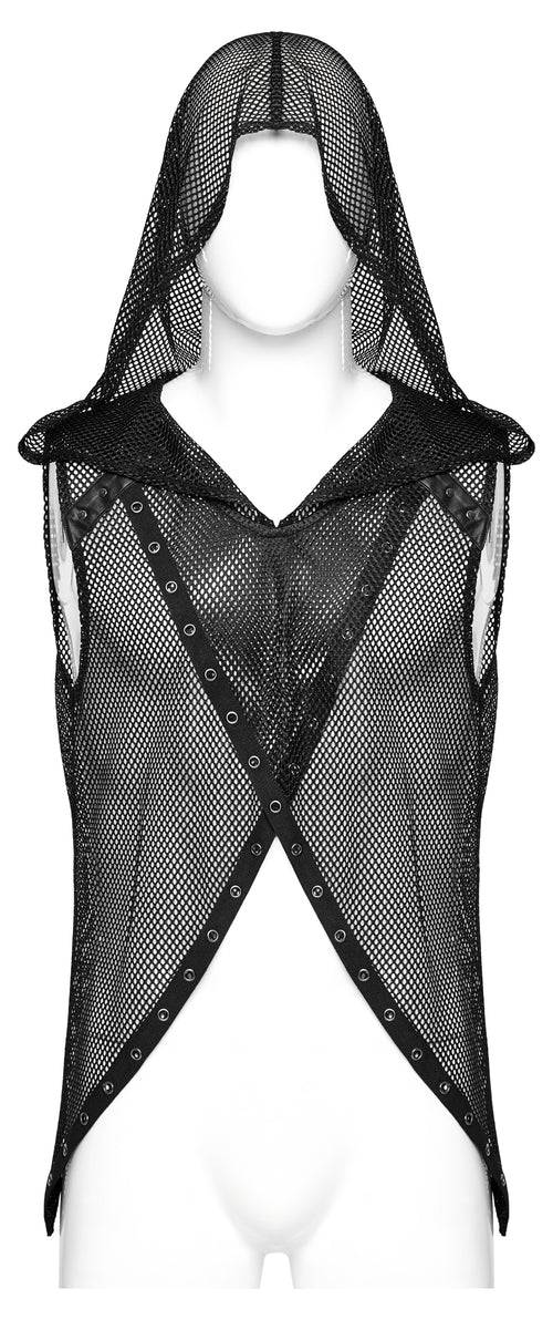 Netzshirt mit Kapuze