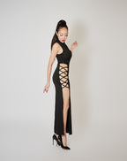 Kleid Hochgeschnitten lang