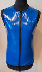 Lack Shirt mit Reißverschluss