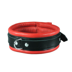 Leather collar 5 cm