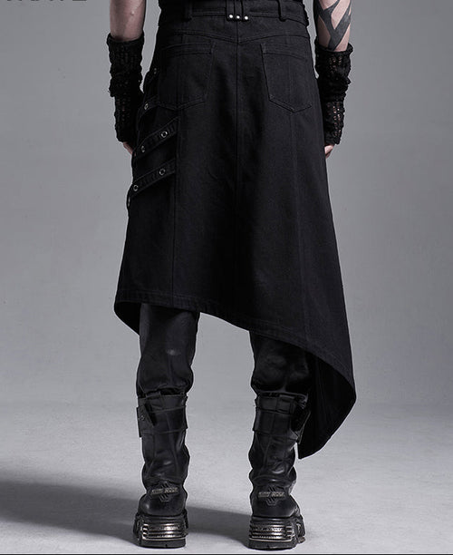 Offener Kilt mit Schnallen