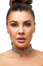 Leather collar with leash SET