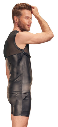 Wetlook Mesh Shirt mit Harness