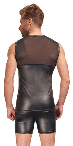 Wetlook Mesh Shirt mit Harness
