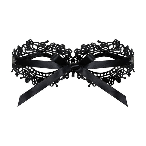 Mask with filigree embroidery