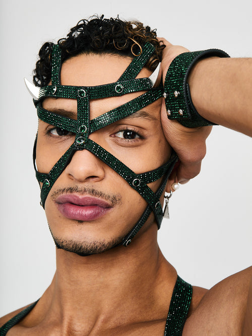 KristallHarness Maske Devil