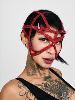 KristallHarness Maske Devil