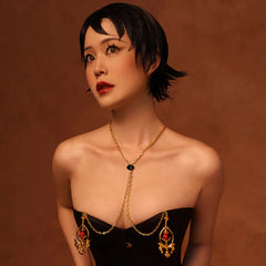 Halskette mit Nippelklemmen