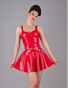 Latex Oberteil mit Trägern