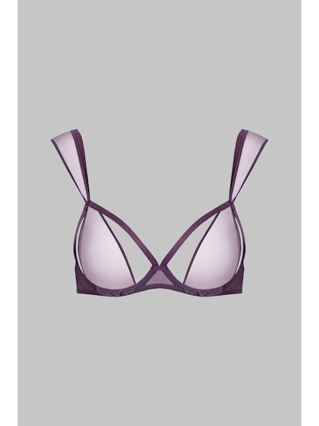 Brustfreier BH mit Mesh