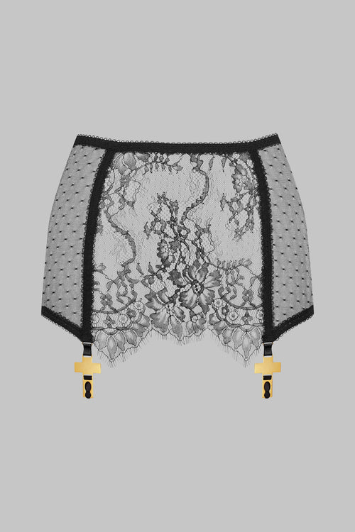 Spitzen Rock mit Strapsen