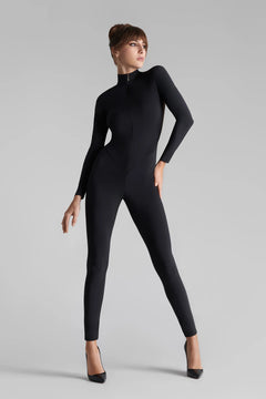 Catsuit mit transparentem Rücken
