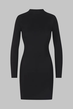 Stoff Kleid Langärmlig