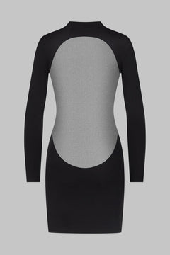 Stoff Kleid Langärmlig