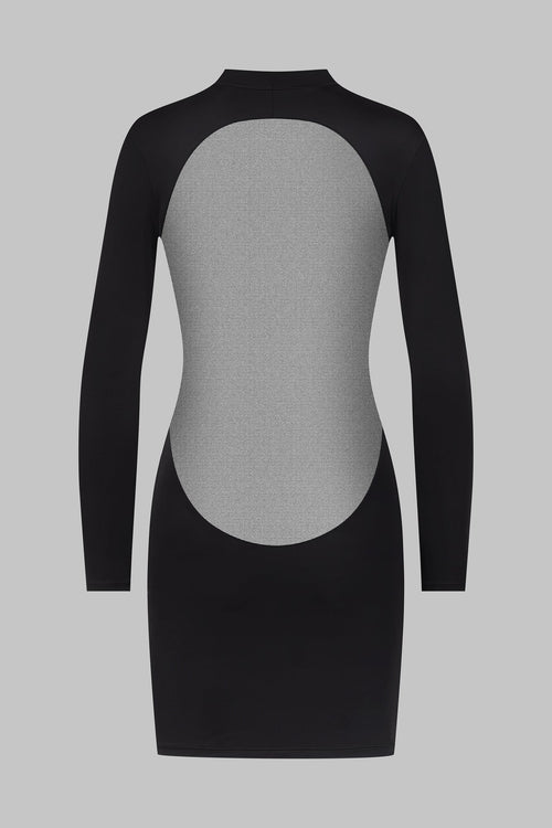 Stoff Kleid Langärmlig