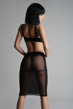 Transparenter Midi Rock