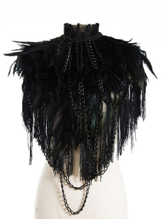Feather jewelry bolero