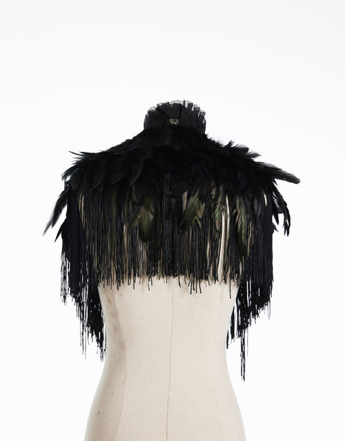 Feather jewelry bolero