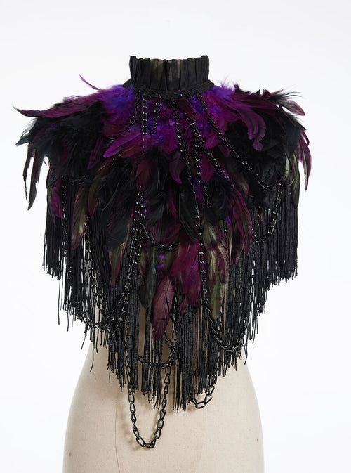 Feather jewelry bolero