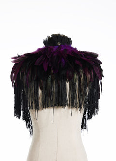 Feather jewelry bolero