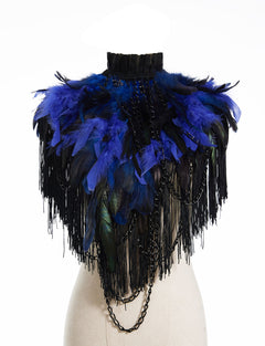Feather jewelry bolero