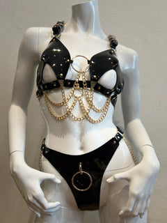 PVC Bra and String SET