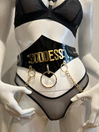 PVC Gürtel mit Ketten