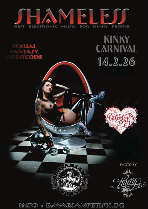 Ticket 14.02.2026 Shameless/ KINKY CARNIVAL by Bavarian Fetish