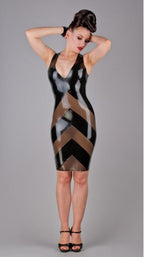 Latex Kleid mit Einsätzen