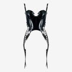 Leather corset laser cut