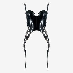 Leather corset laser cut