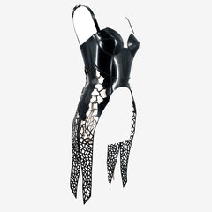 Leather corset laser cut