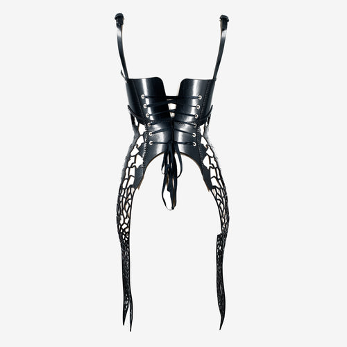 Leather corset laser cut