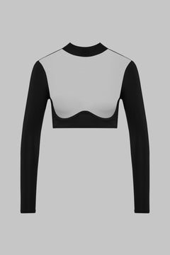 Transparent top long sleeve