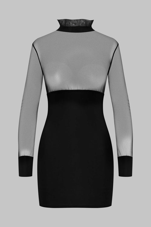 Mesh Blusen Kleid