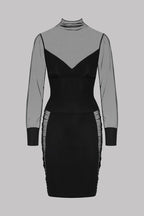 Stoff Mesh Kleid