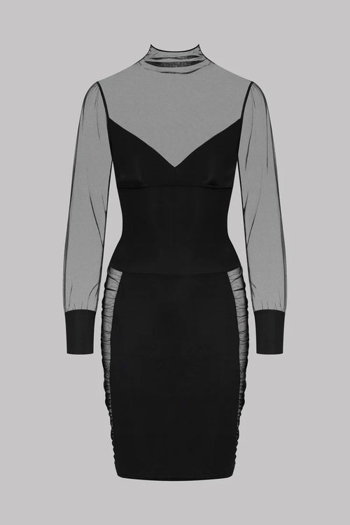 Stoff Mesh Kleid