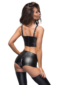 Wetlook shorts high waist