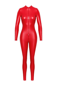 Wetlook Overall mit Reißverschluss