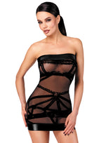 Bandeau Kleid aus Mesh