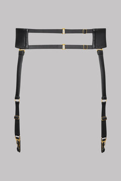 Lederoptik Strapsgürtel mit Ring der O