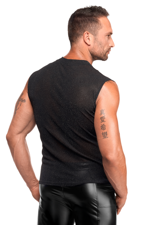 Transparentes Top mit Schimmer