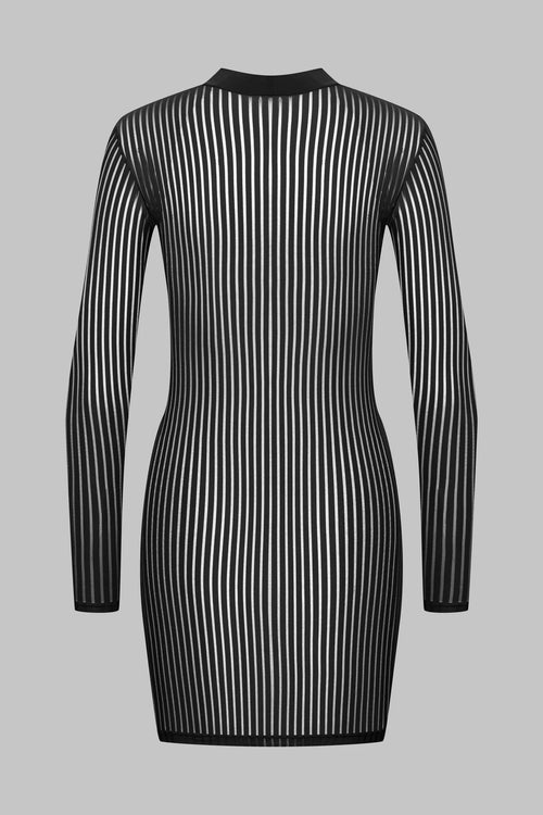 Stoffkleid transparent