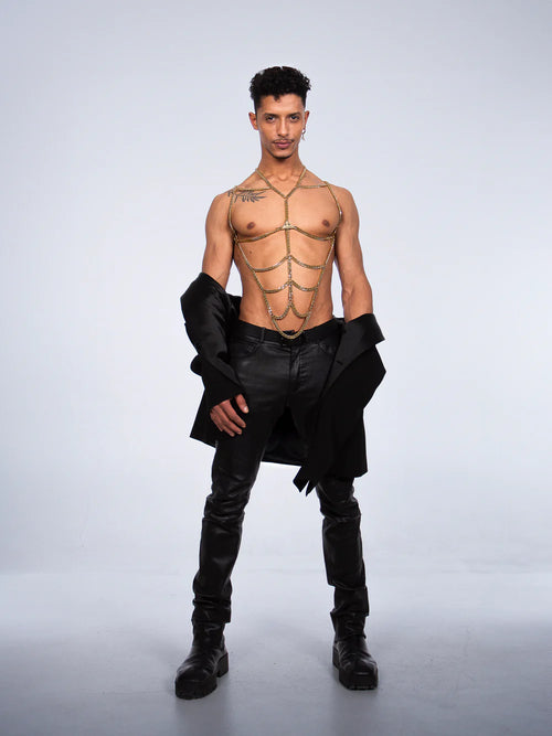 Körperkette Harness 24K Vergoldet