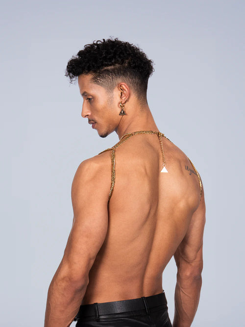 Körperkette Harness 24K Vergoldet