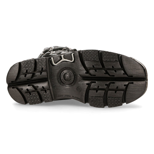 Leder Stiefelette mit Design