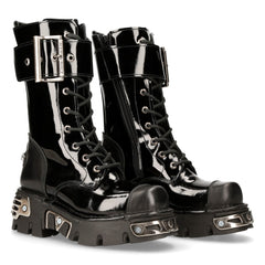 Lack Leder Stiefelette