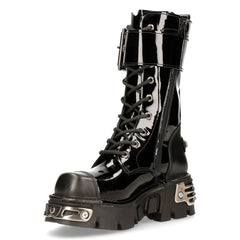 Lack Leder Stiefelette