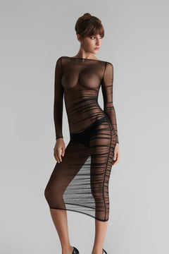 Transparentes Bleistift Kleid