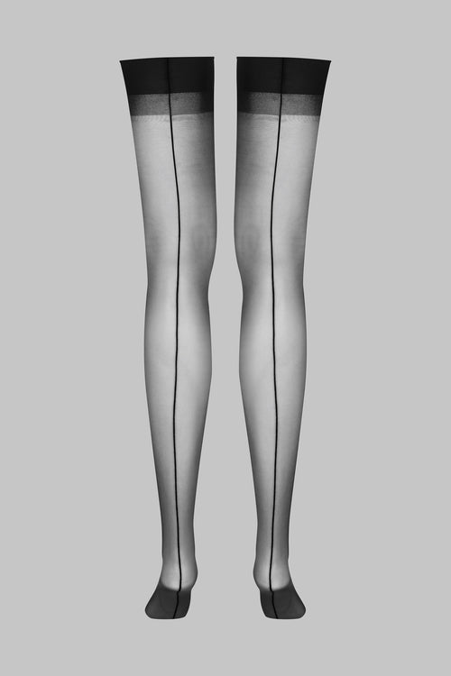 Tights made of fine mesh